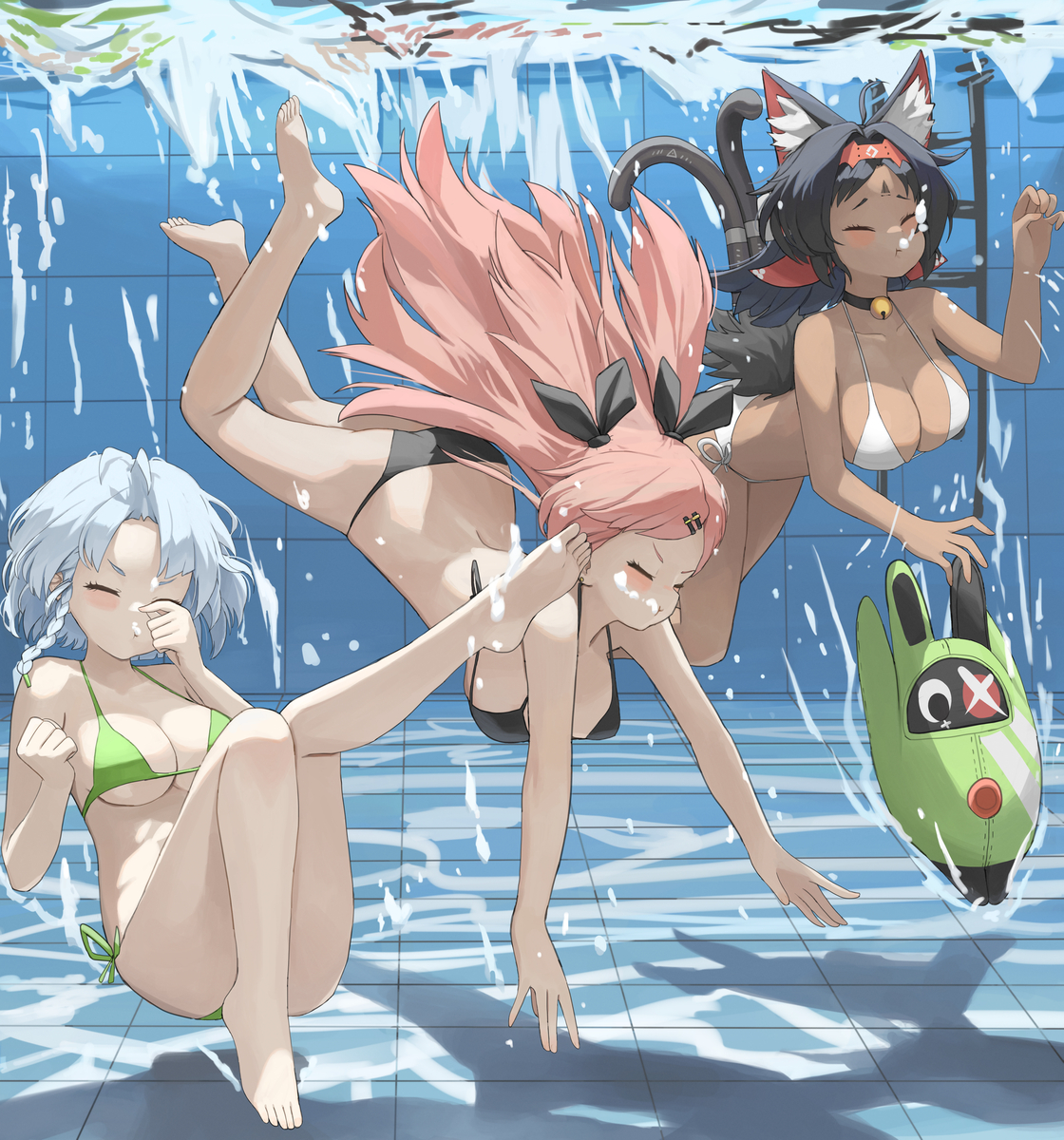 This is a pixiv picture whose title is アンビー, ニコ, 猫宮又奈.