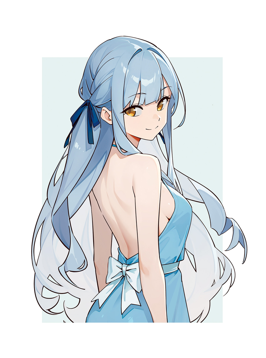 This is a pixiv picture whose title is 笑顔で振り返る.