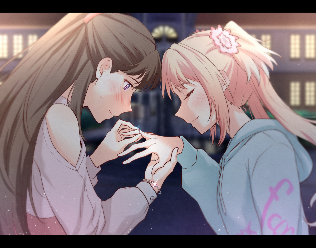 This is a pixiv picture whose title is 【ラブライブ！】めぐるり 婚約.