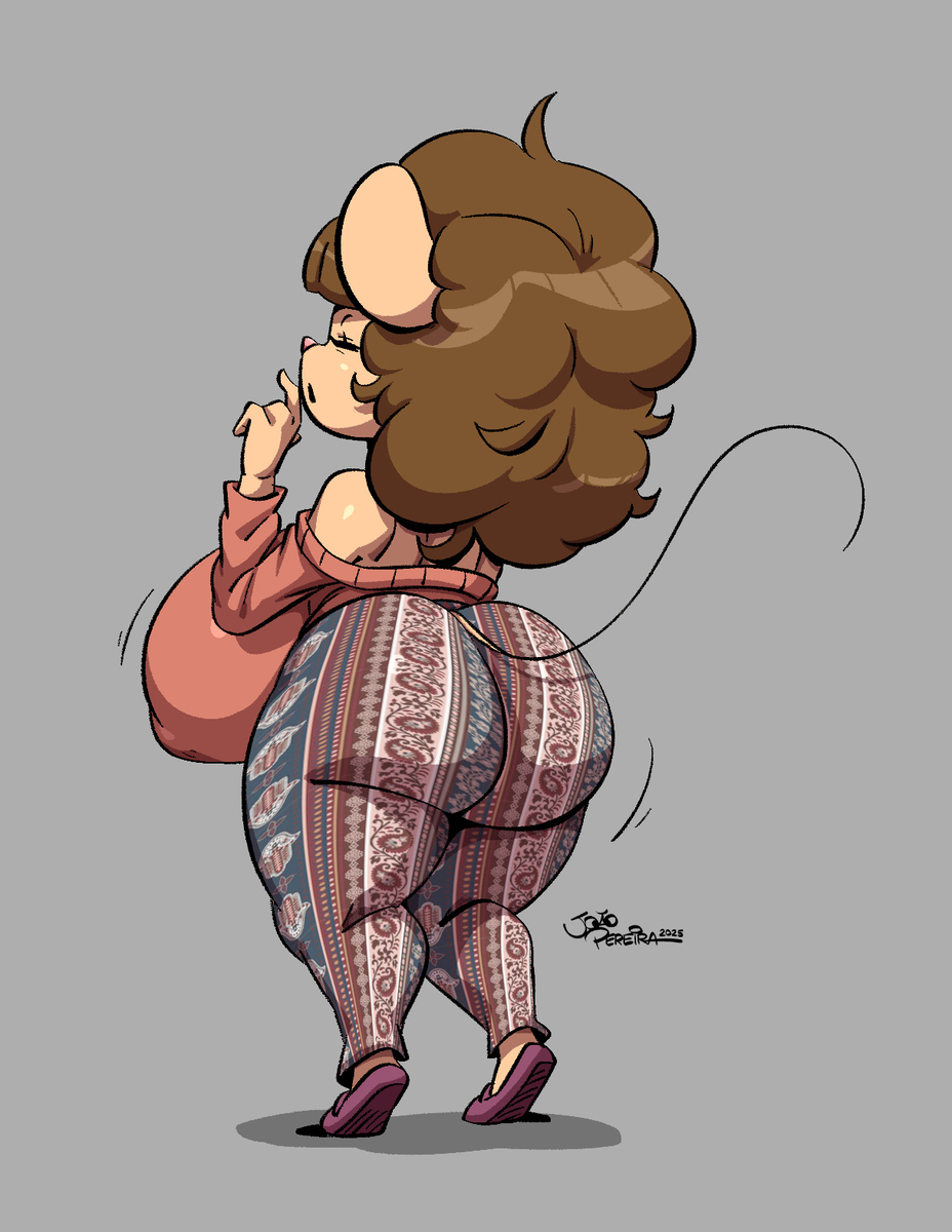 This is a pixiv picture whose title is Emma's Forbidden Pants.