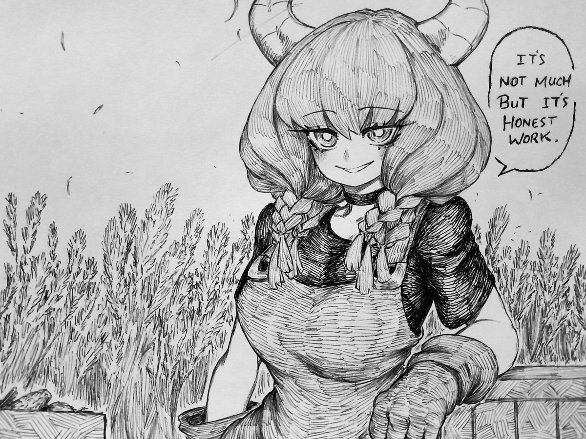 This is a pixiv picture whose title is Aura Farming.