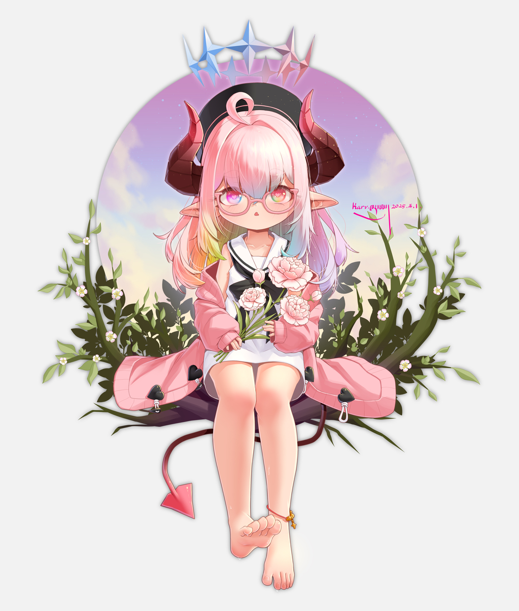 This is a pixiv picture whose title is 炫彩小魅魔.