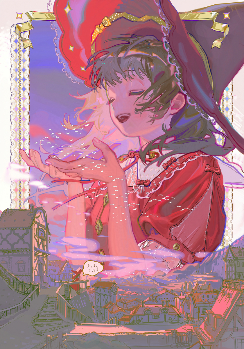 This is a pixiv picture whose title is A farewell song for the birds.