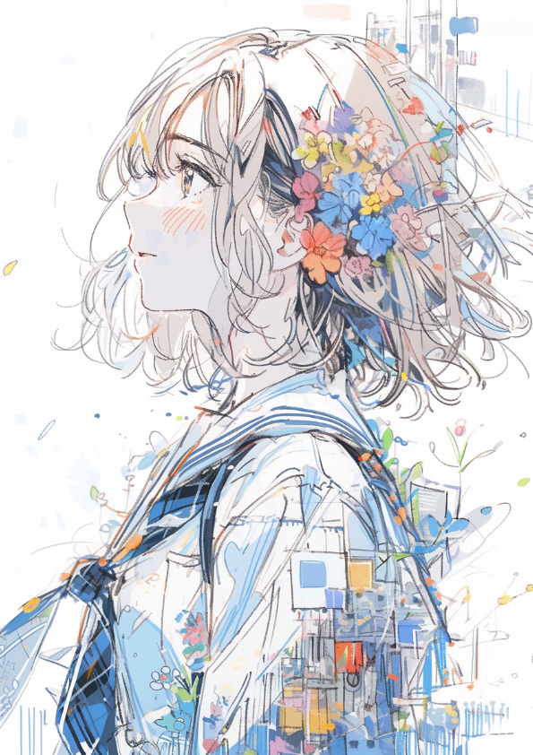 This is a pixiv picture whose title is 『doodle』.