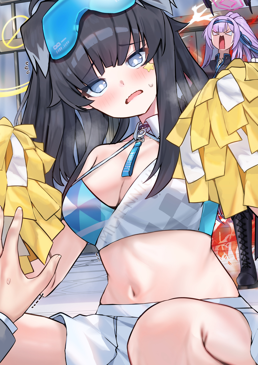 This is a pixiv picture whose title is 先生の応援いっぱい欲しいな♡.