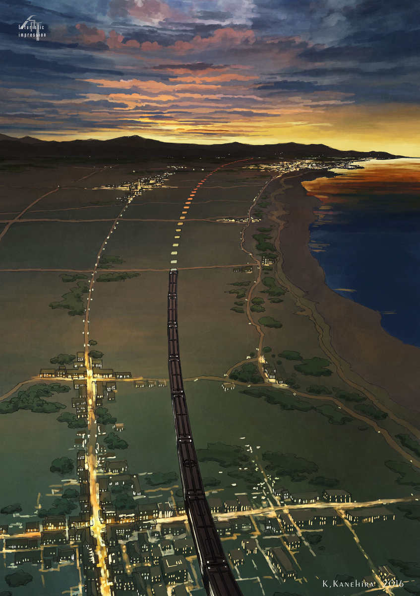 This is a pixiv picture whose title is 旅路.