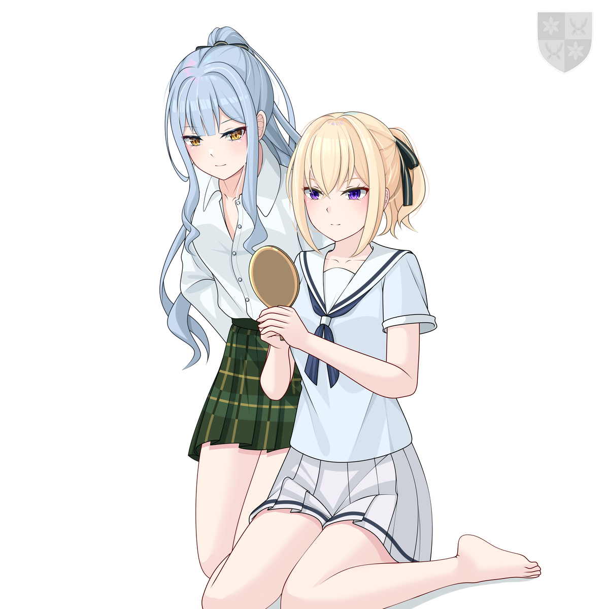 This is a pixiv picture whose title is 【初祥/ういさき】单马尾.