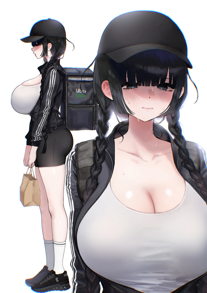 This is a pixiv picture whose title is ウーバーイーツ.