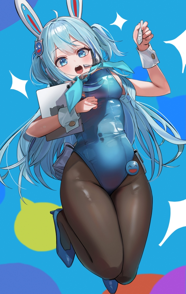 This is a pixiv picture whose title is 💙.