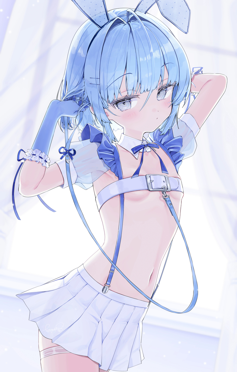 This is a pixiv picture whose title is 💙.