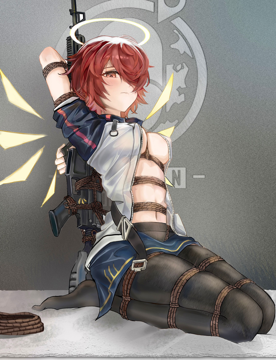 This is a pixiv picture whose title is 博士：阿能还是绑起来好……得多加练习脱缚！.