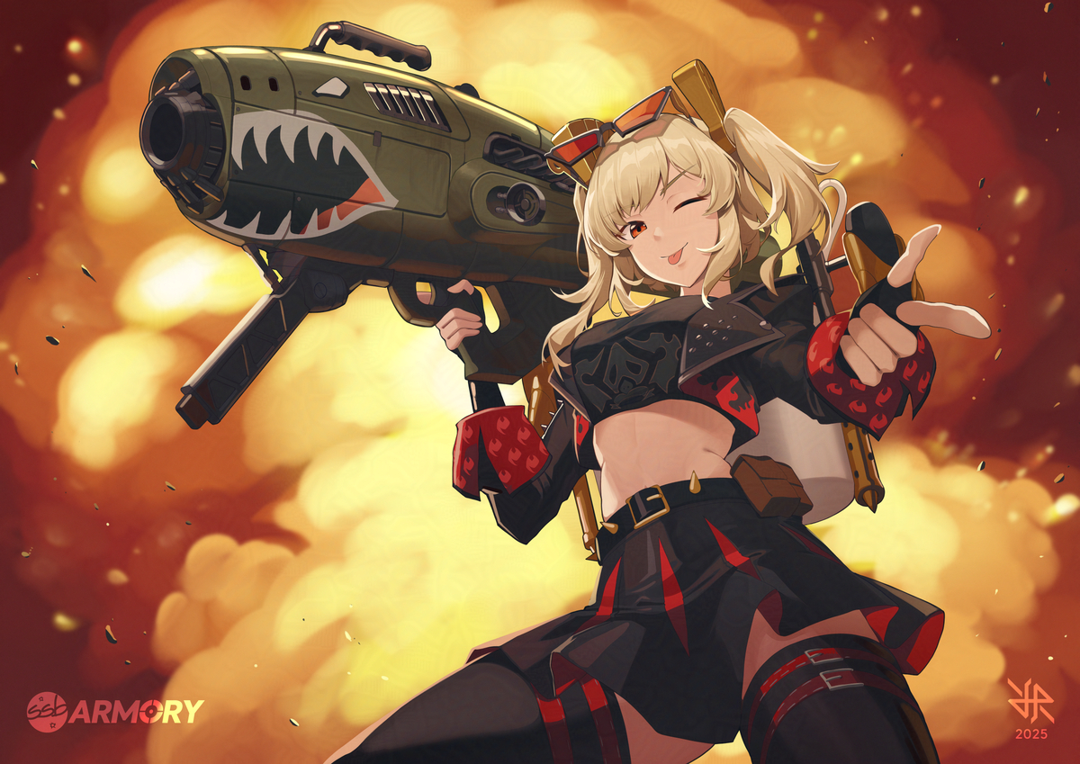 This is a pixiv picture whose title is [CM] Burnice Down!.