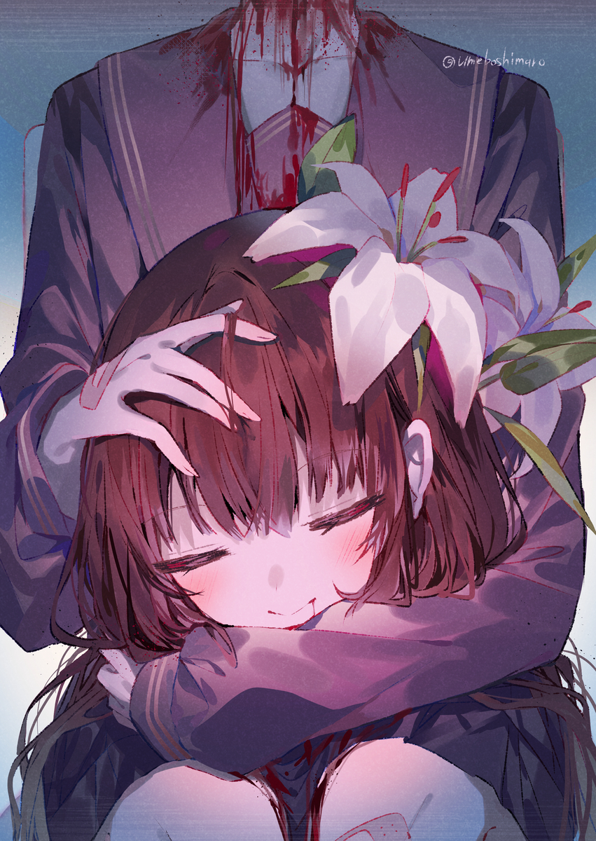 This is a pixiv picture whose title is 純潔.