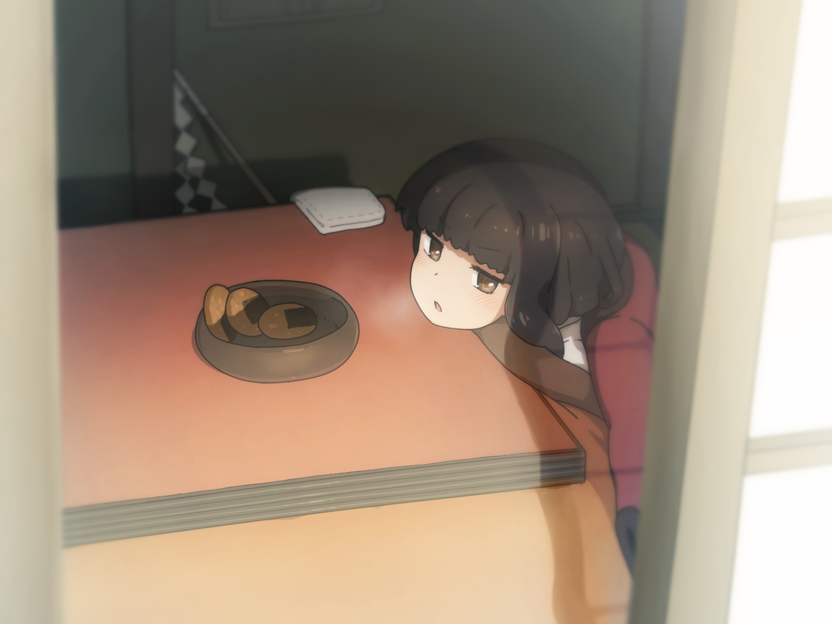 This is a pixiv picture whose title is おこたれいむ.