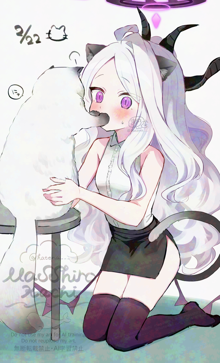 This is a pixiv picture whose title is 猫の日ヒナ.