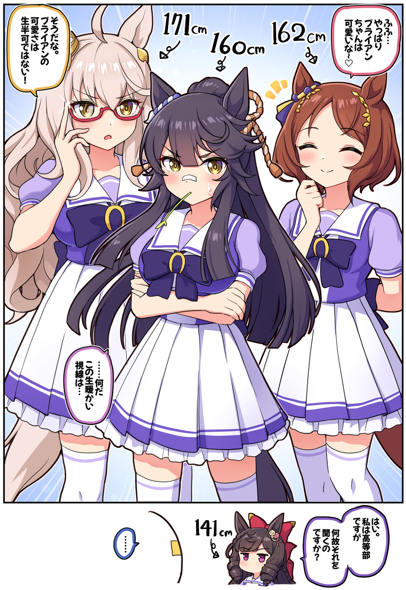 This is a pixiv picture whose title is 意外と背が高くないブライアンちゃんが可愛い.