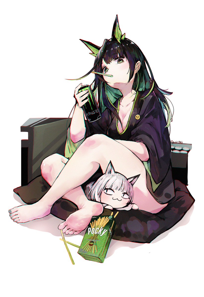 This is a pixiv picture whose title is 哝~来一罐？.
