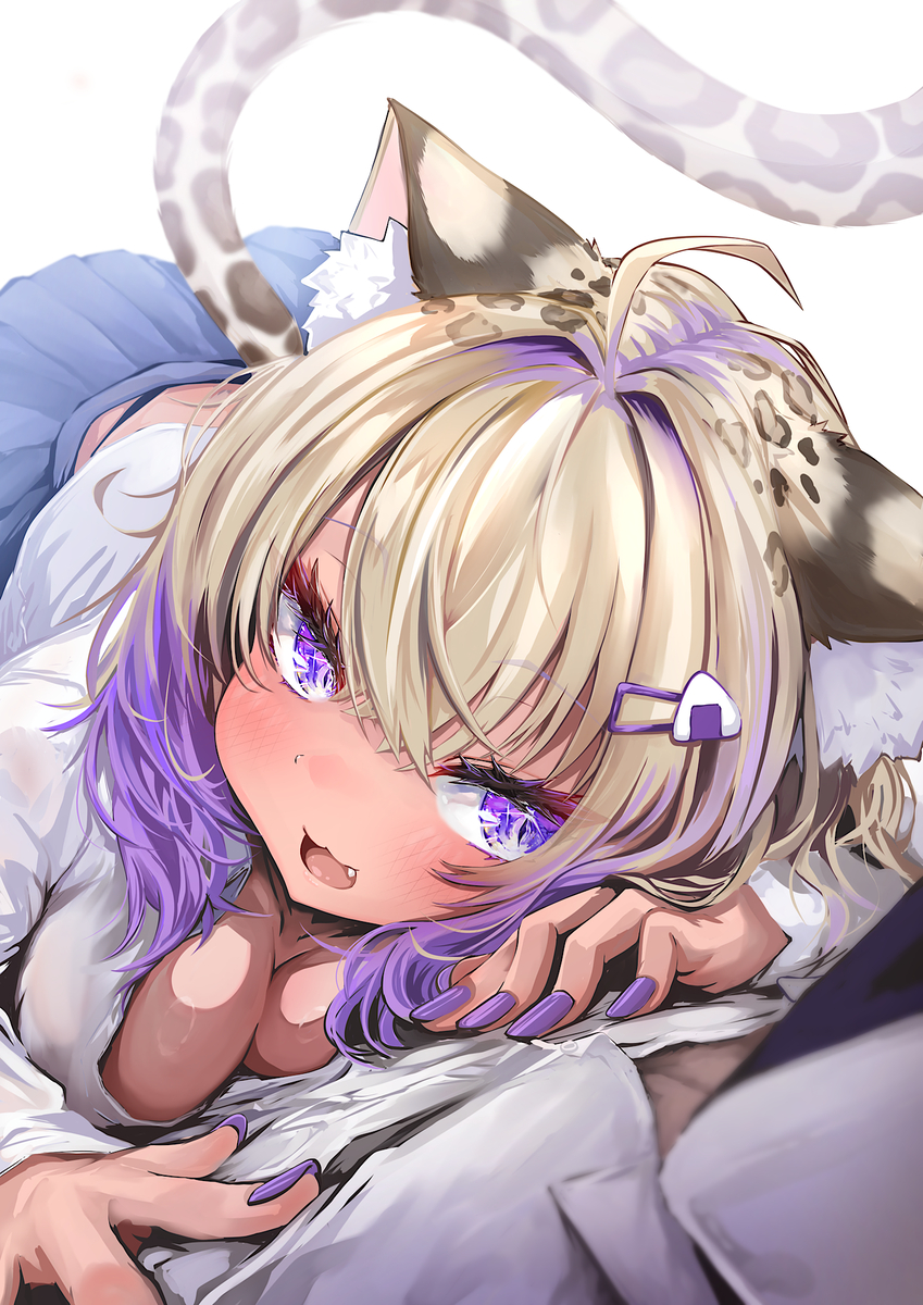 This is a pixiv picture whose title is 猫又おかゆ　おギャゆver.