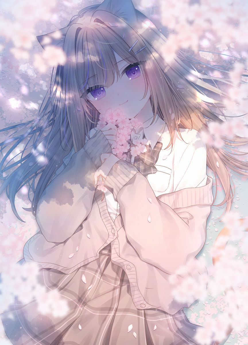 This is a pixiv picture whose title is 桜.