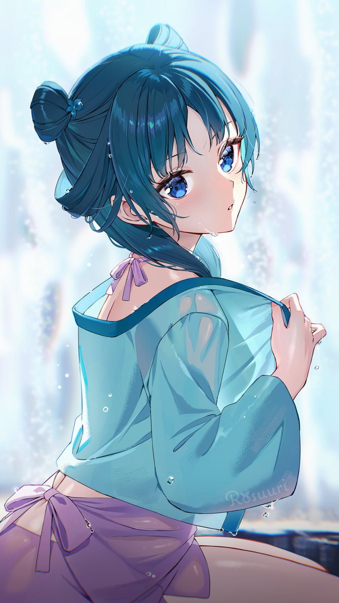 This is a pixiv picture whose title is 猫猫.