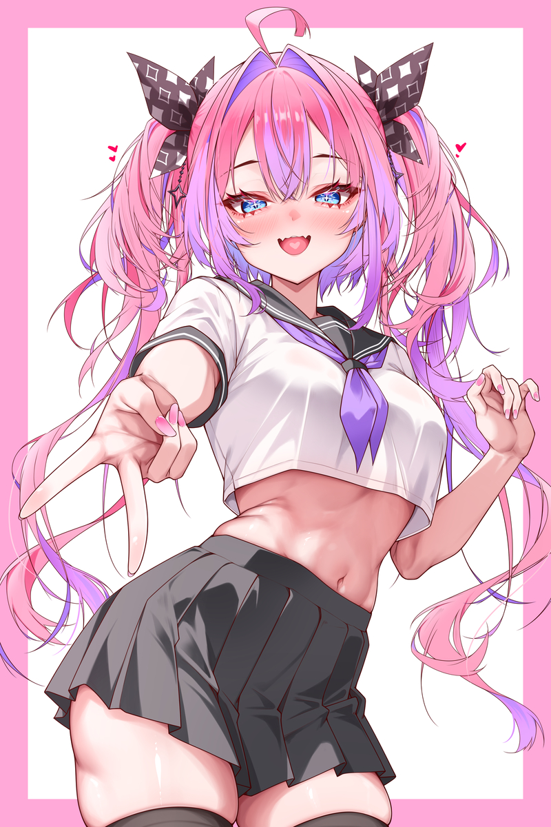 This is a pixiv picture whose title is セーラー服ヴィヴィ✨.
