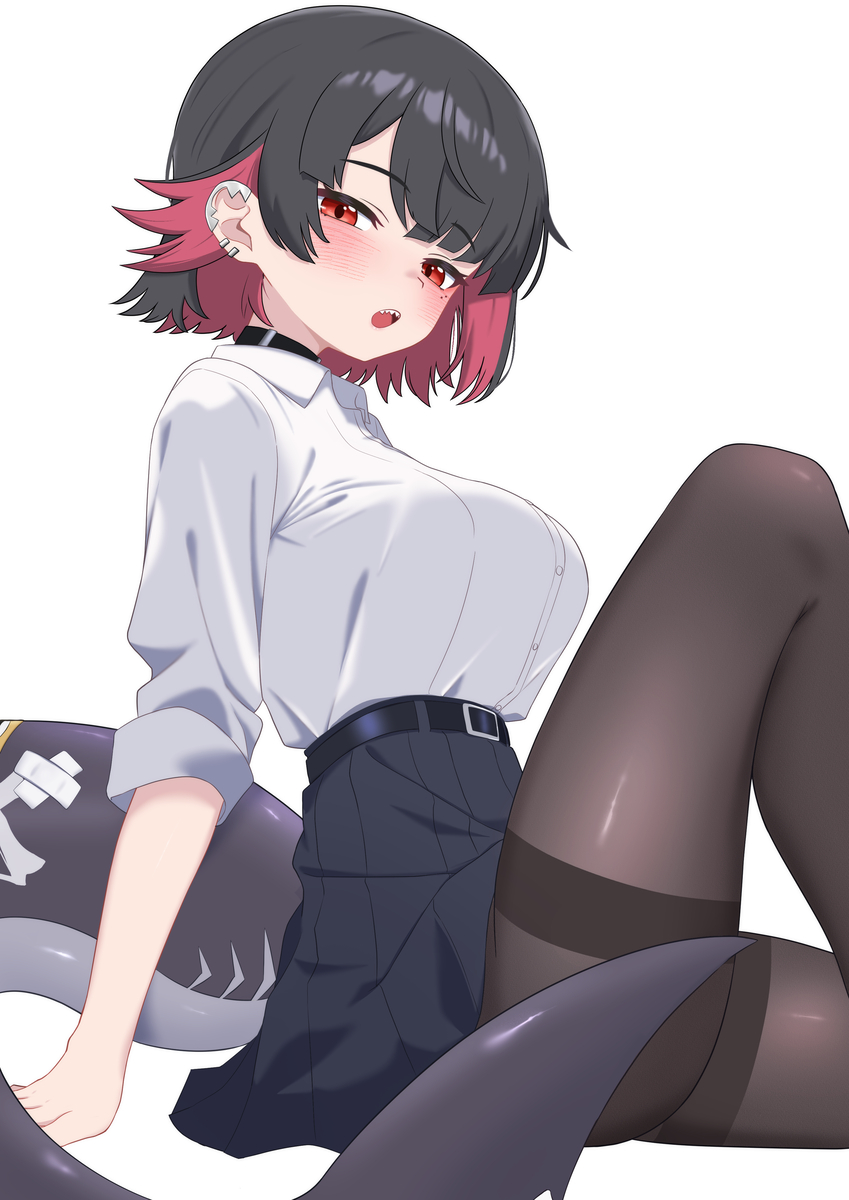 This is a pixiv picture whose title is Nom Nom Shark.