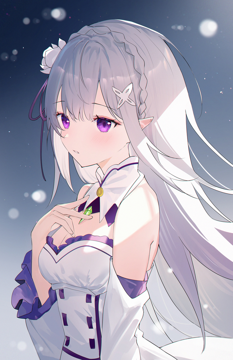 This is a pixiv picture whose title is ４　エミリア.