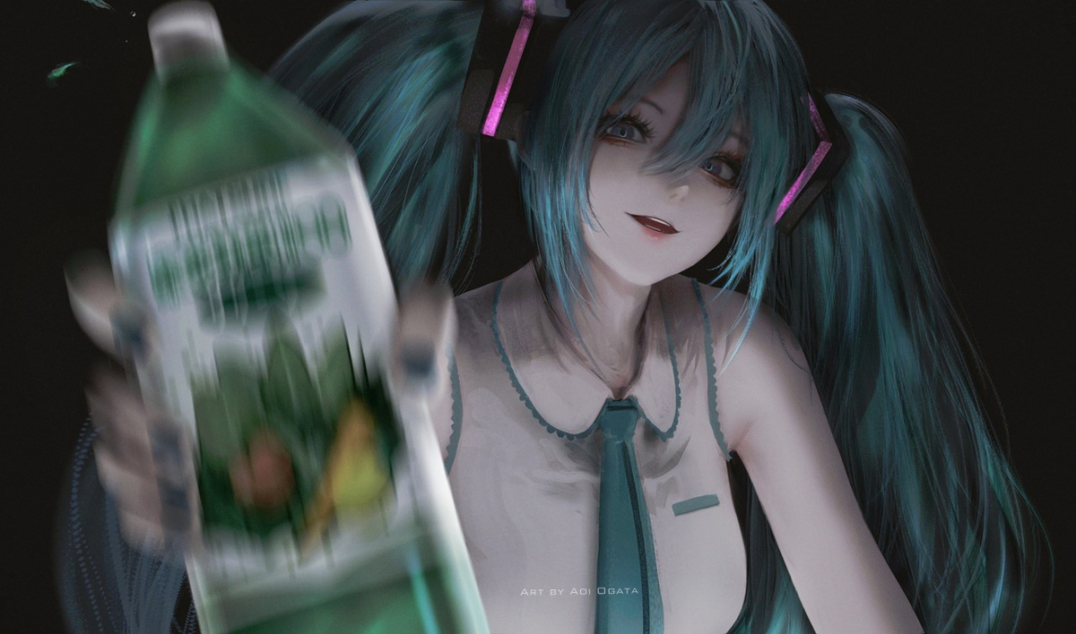 This is a pixiv picture whose title is PoPiPo - Hatsune Miku.