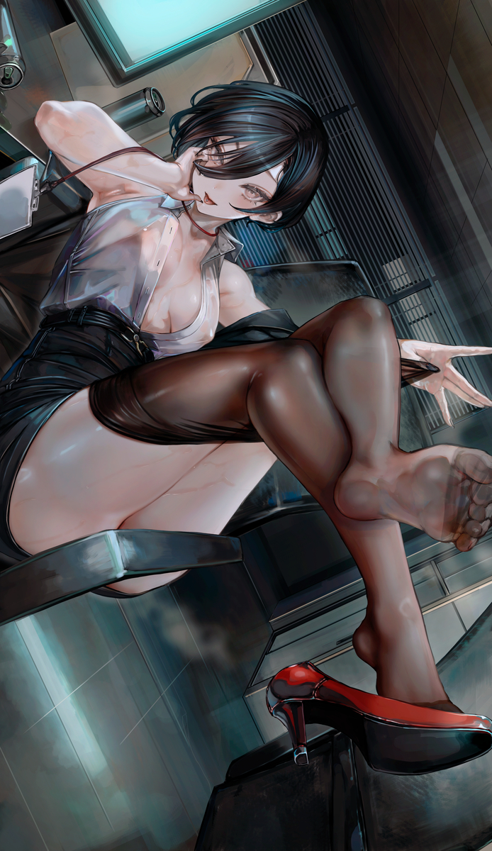 This is a pixiv picture whose title is ”1時11分　気温16℃　職場の悪い先輩”.