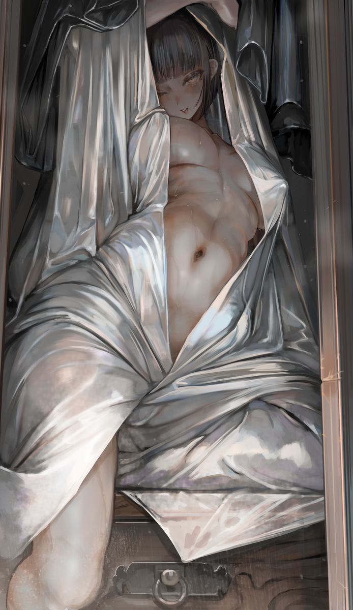 This is a pixiv picture whose title is ”かくれんぼはもうおしまい”.