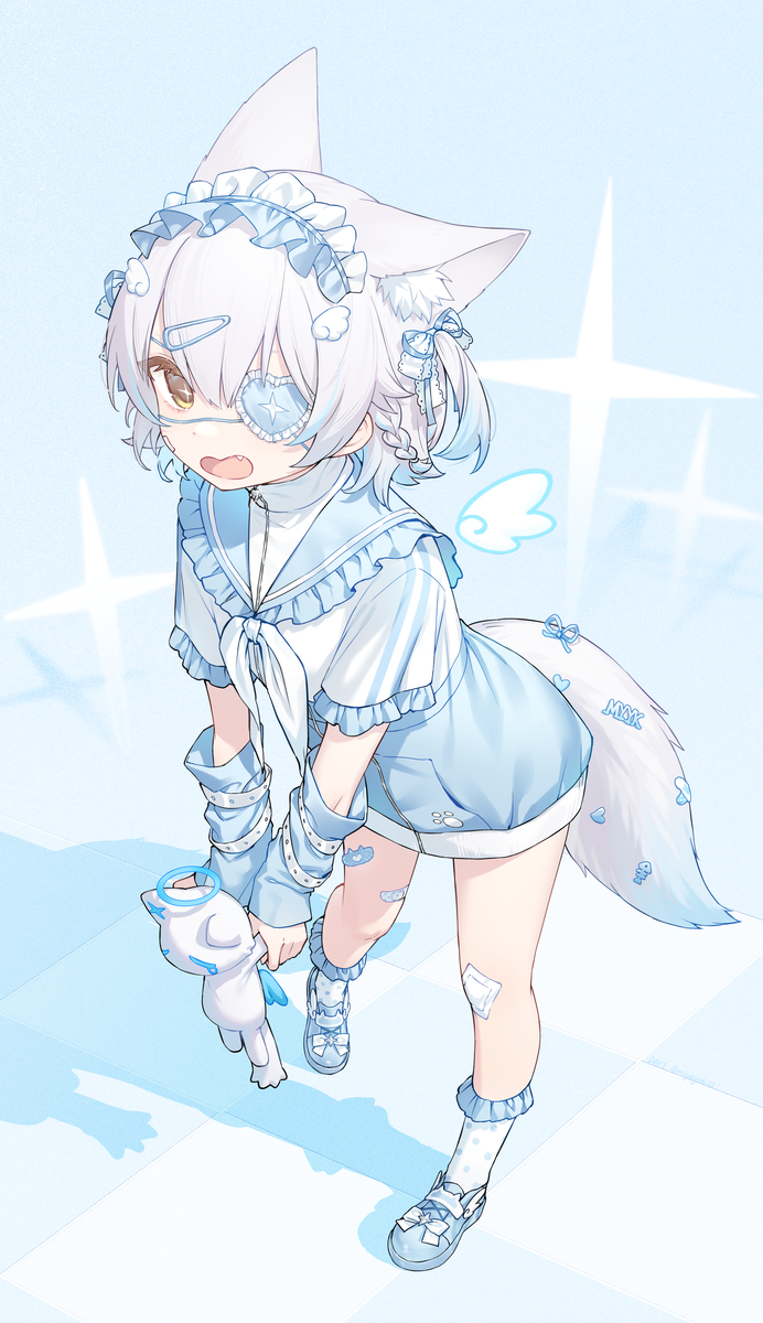 This is a pixiv picture whose title is 水色.