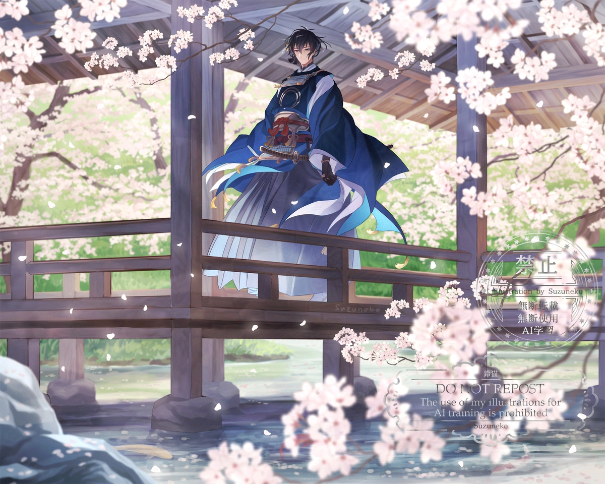 This is a pixiv picture whose title is 桜.