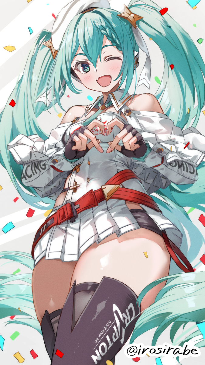 This is a pixiv picture whose title is レーシングミクさん2023！.