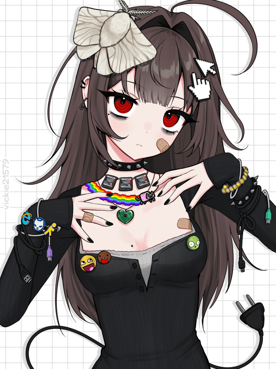 This is a pixiv picture whose title is (>ω< ).
