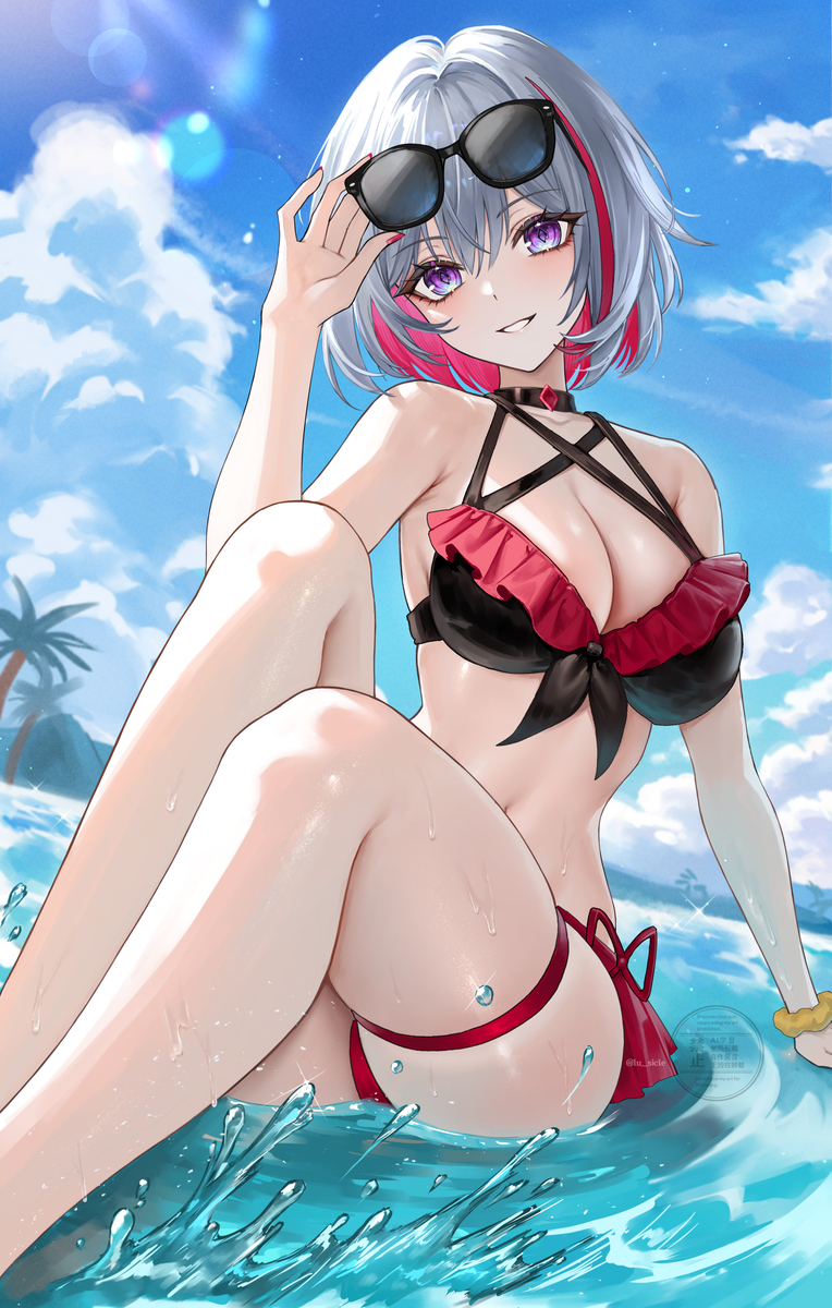This is a pixiv picture whose title is 水着トパーズ.