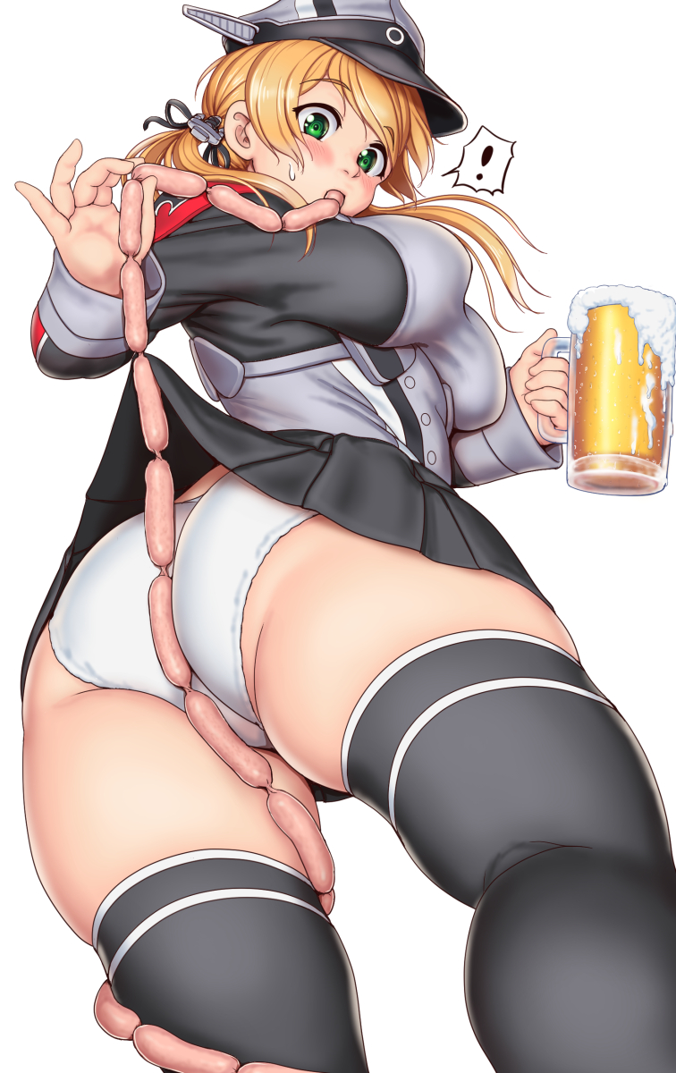 This is a pixiv picture whose title is ソーセージとビールとパンツ。.