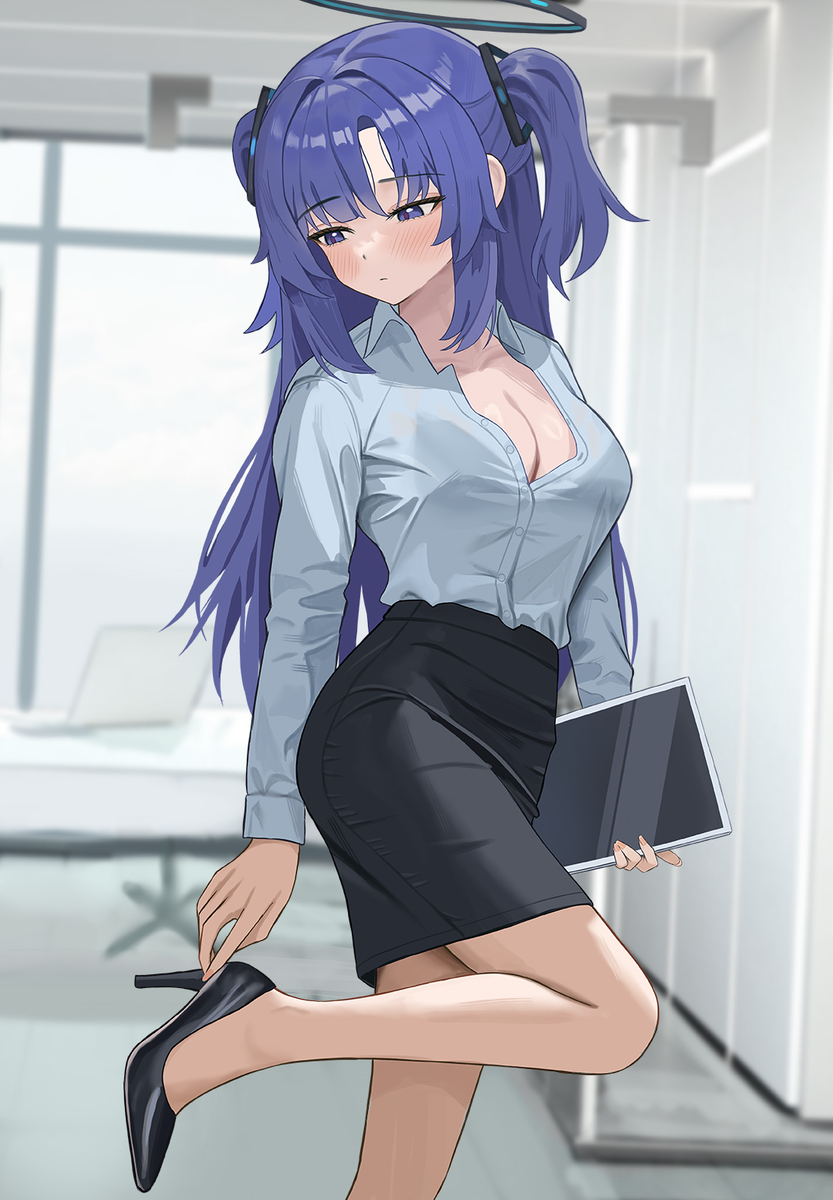 This is a pixiv picture whose title is OLユウカ.
