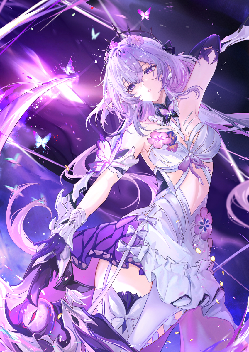 This is a pixiv picture whose title is 蝶.