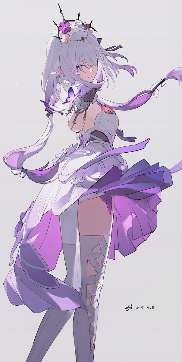 This is a pixiv picture whose title is 遐蝶.