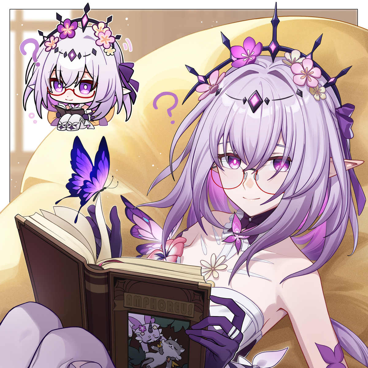This is a pixiv picture whose title is 遐蝶.