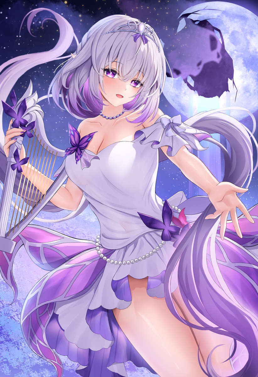 This is a pixiv picture whose title is ライブドレスキャスたん.