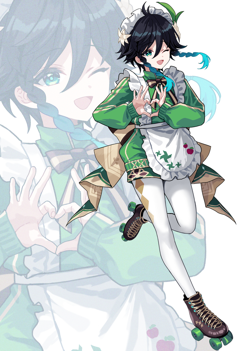 This is a pixiv picture whose title is ウェンティ🍃💚.