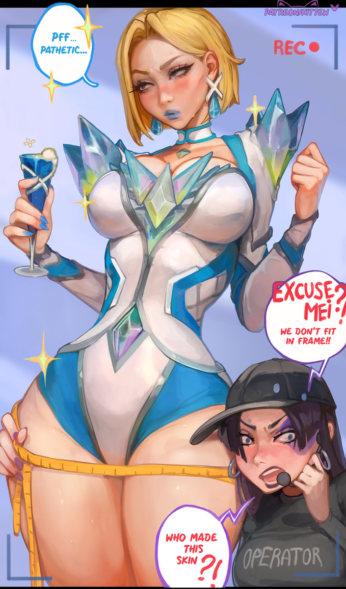 This is a pixiv picture whose title is Emma Frost 💙 Marvel rivals 💙.