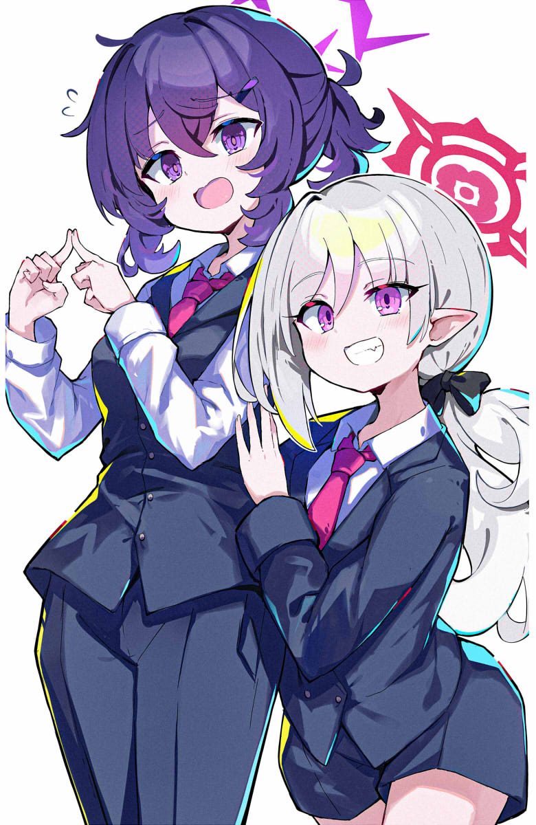 This is a pixiv picture whose title is ハルカ＆ムツキ.