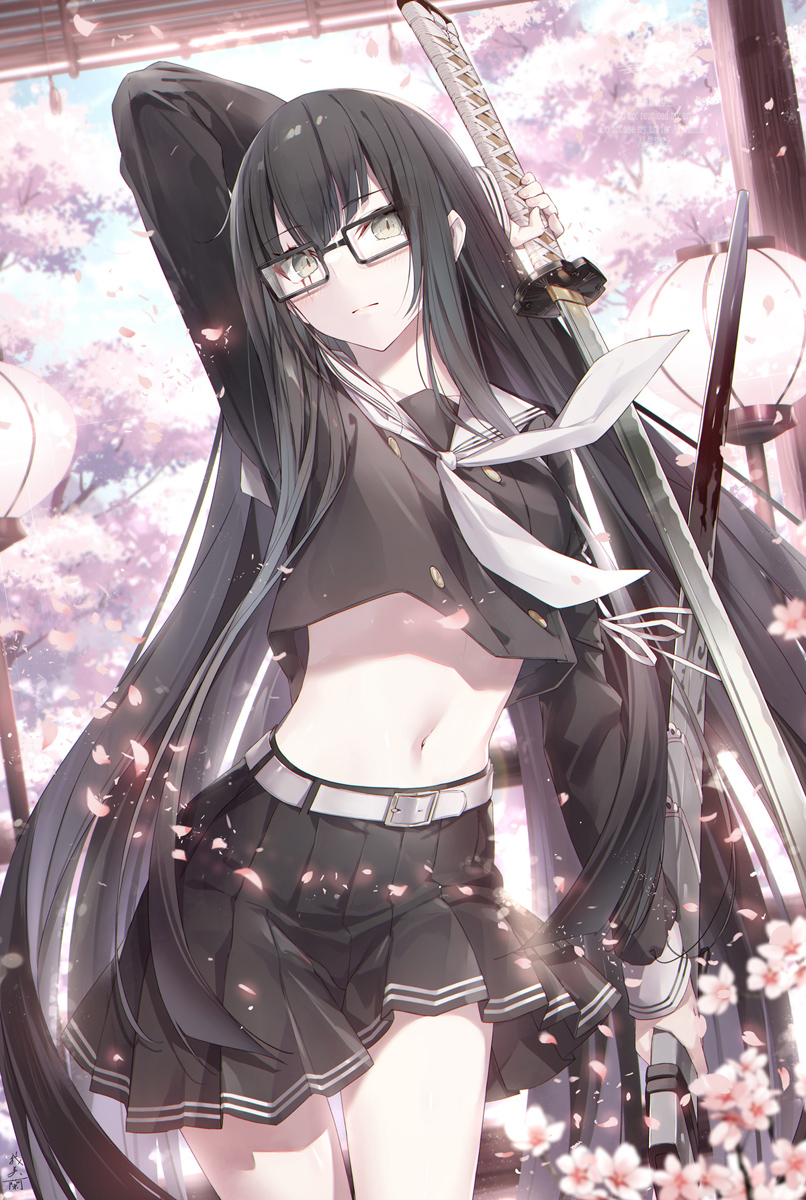 This is a pixiv picture whose title is 黒姫.