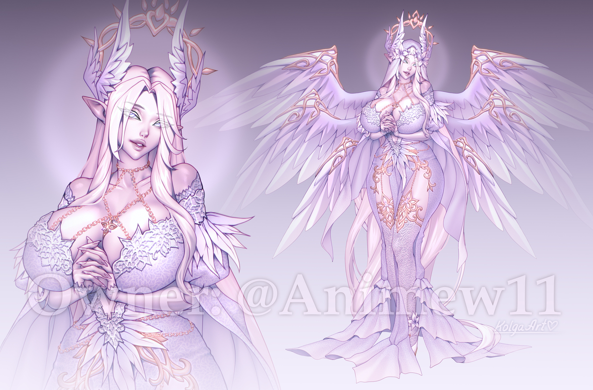 This is a pixiv picture whose title is Seraphim of Humility.