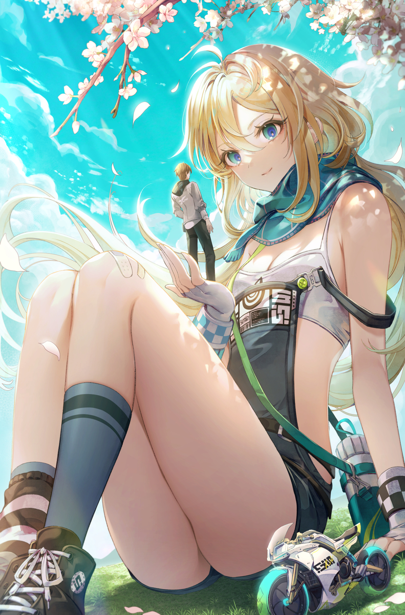 This is a pixiv picture whose title is カレイド🌸🏍️.