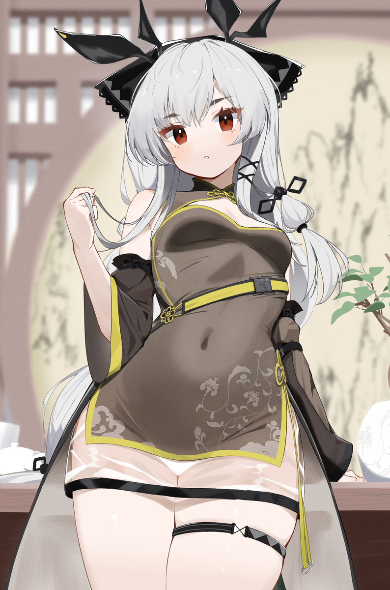 This is a pixiv picture whose title is ウィーディ（チーパオ）.