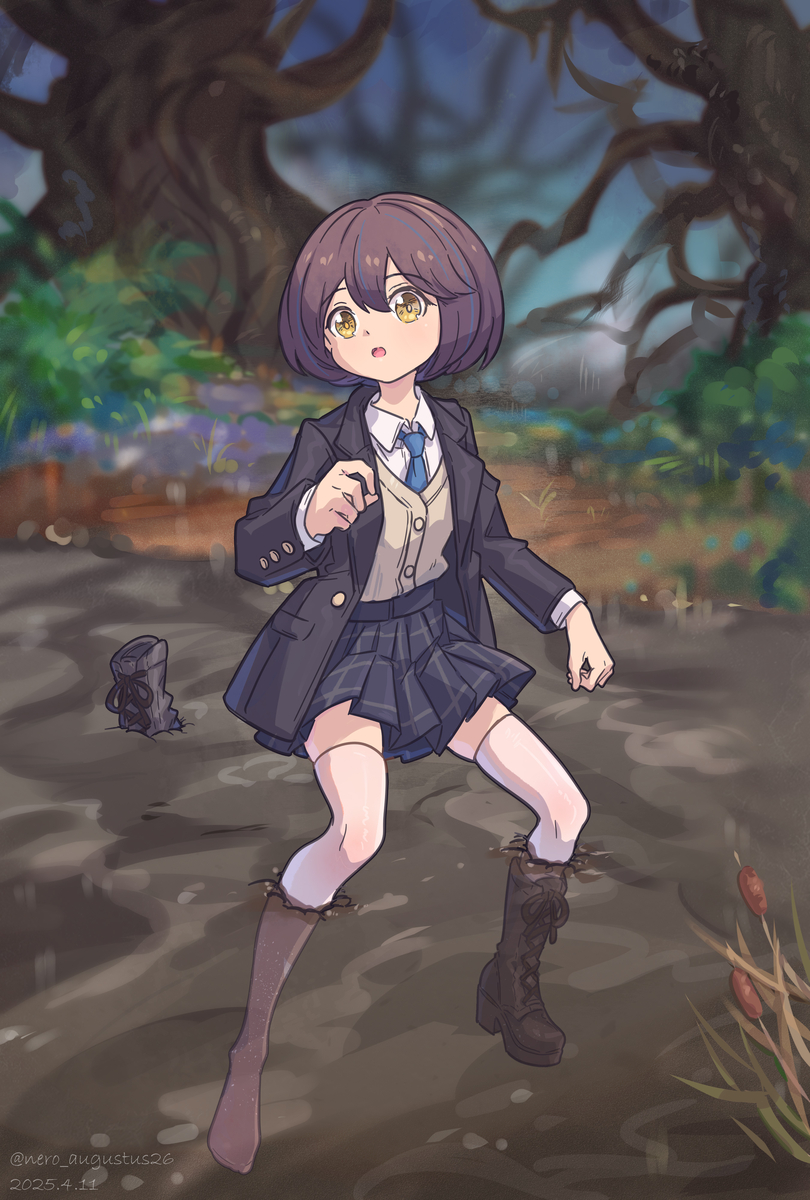 This is a pixiv picture whose title is 【Request】大福.陷泥.