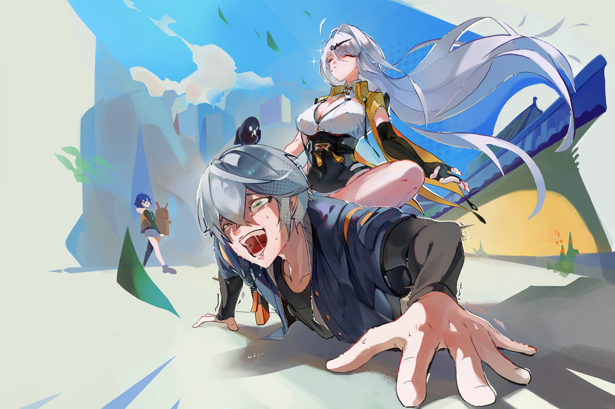 This is a pixiv picture whose title is Training with YiXuan.